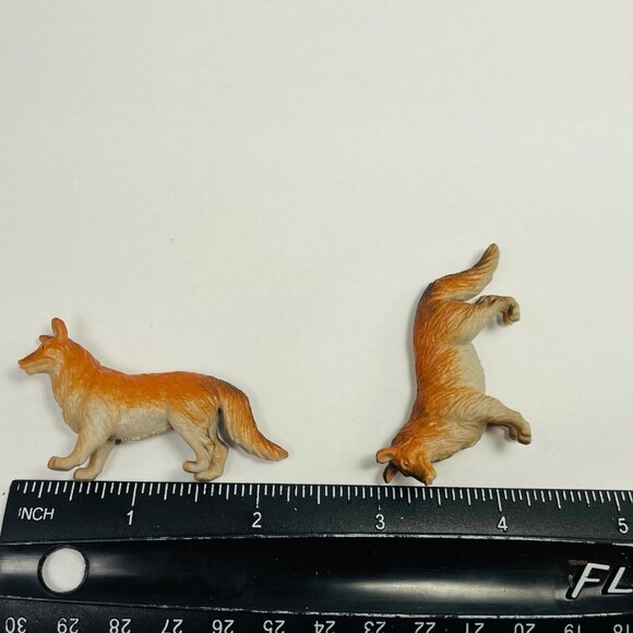 Vintage Hand-Painted German Shepherd Dog Figurines Set Of 2 - Picture 4 of 8